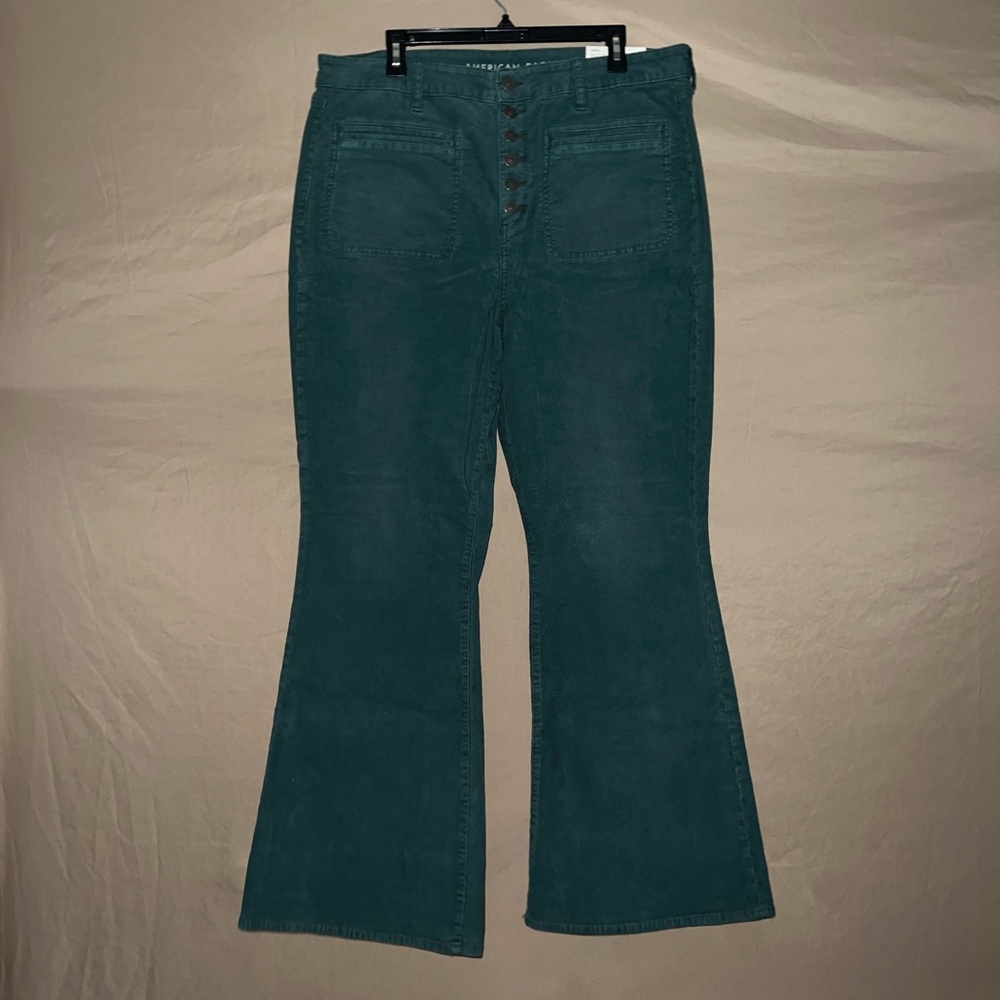 American Eagle Stretch Corduroy High-Waisted Flare Pant